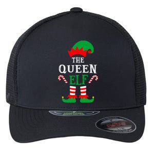 Queen Elf Family Matching Group Elf Xmas Pajamas Christmas Gift Flexfit Unipanel Trucker Cap