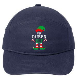 Queen Elf Family Matching Group Elf Xmas Pajamas Christmas Gift 7-Panel Snapback Hat