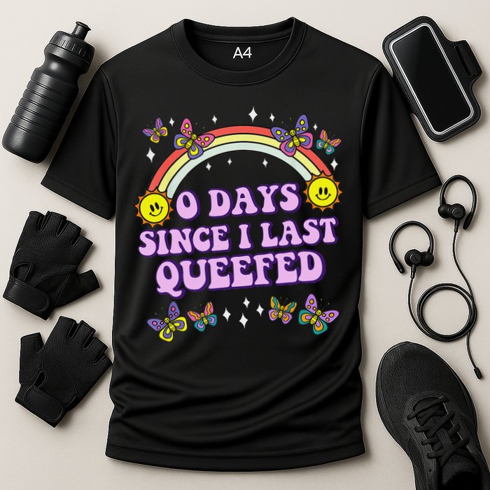 Queef Embarrassing  Funny Raunchy Cooling Performance Crew T-Shirt