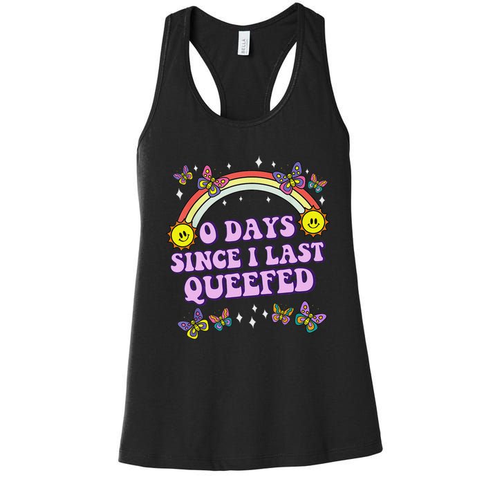 Queef Embarrassing  Funny Raunchy Women's Racerback Tank