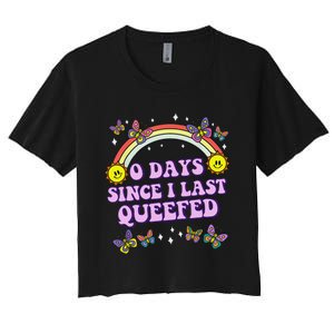 Queef Embarrassing  Funny Raunchy Women's Crop Top Tee