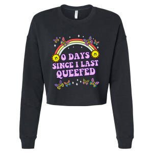 Queef Embarrassing  Funny Raunchy Cropped Pullover Crew