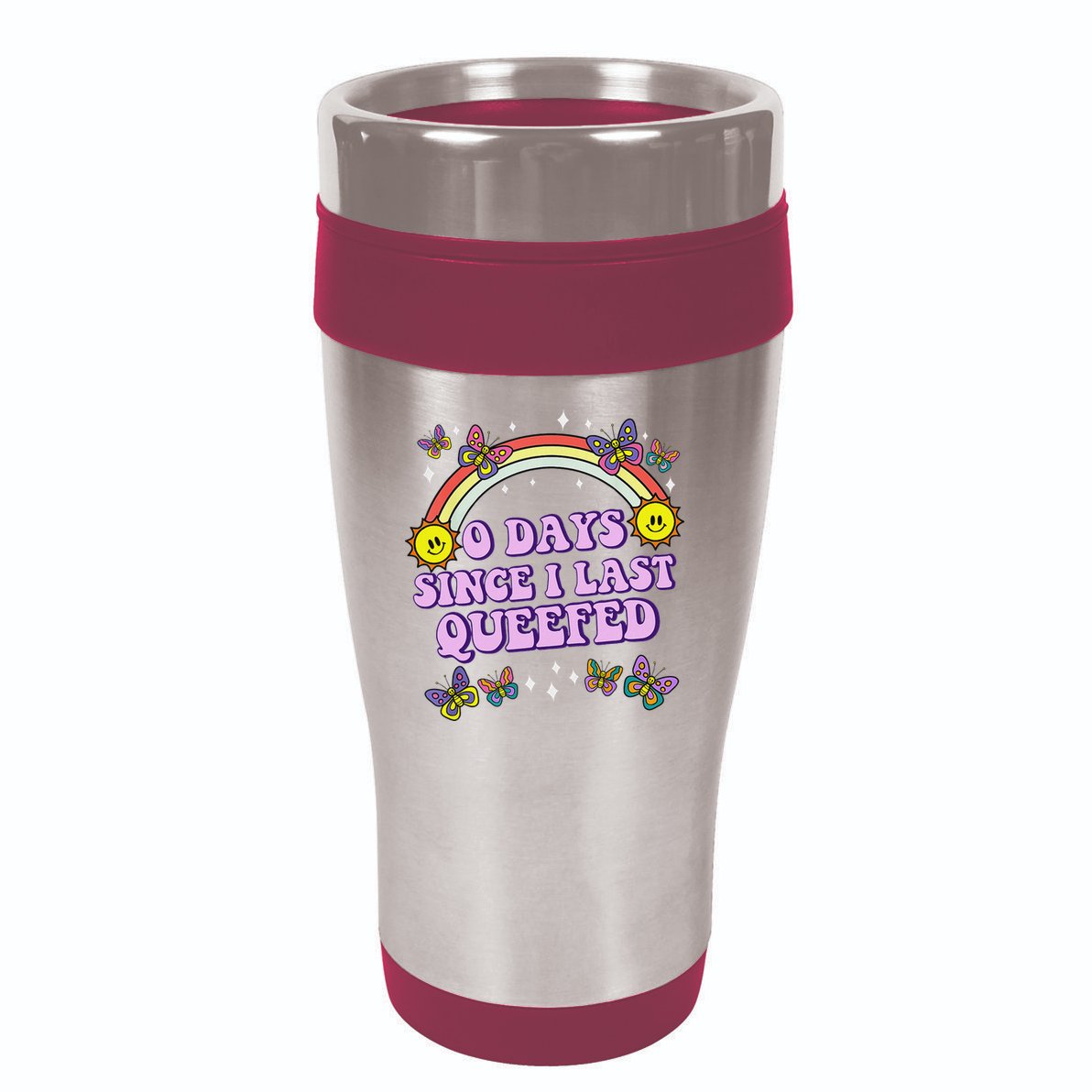 Queef Embarrassing  Funny Raunchy 16oz Travel Tumbler