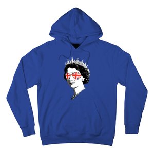 Queen Elizabeth Ii Sunglasses British Crown Union Jack Meme Gift Hoodie