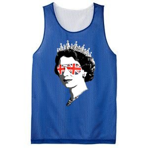 Queen Elizabeth Ii Sunglasses British Crown Union Jack Meme Gift Mesh Reversible Basketball Jersey Tank