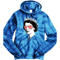 Queen Elizabeth Ii Sunglasses British Crown Union Jack Meme Gift Tie Dye Hoodie