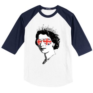 Queen Elizabeth Ii Sunglasses British Crown Union Jack Meme Gift Baseball Sleeve Shirt