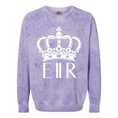 Queen Elizabeth Ii Shirt Queen Elizabeth Ii Crown Emblem Shirt Colorblast Crewneck Sweatshirt