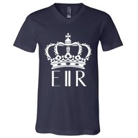 Queen Elizabeth Ii Shirt Queen Elizabeth Ii Crown Emblem Shirt V-Neck T-Shirt