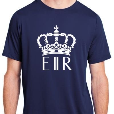 Queen Elizabeth Ii Shirt Queen Elizabeth Ii Crown Emblem Shirt Adult ChromaSoft Performance T-Shirt