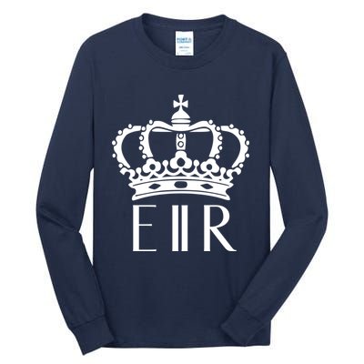 Queen Elizabeth Ii Shirt Queen Elizabeth Ii Crown Emblem Shirt Tall Long Sleeve T-Shirt