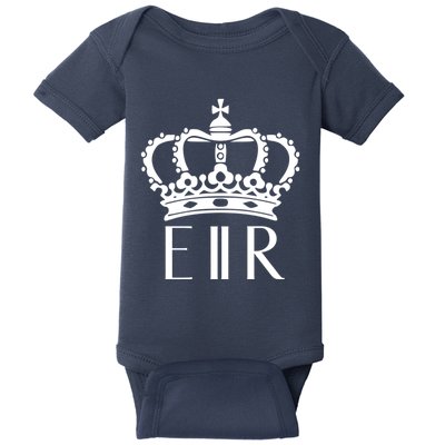 Queen Elizabeth Ii Shirt Queen Elizabeth Ii Crown Emblem Shirt Baby Bodysuit