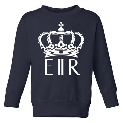 Queen Elizabeth Ii Shirt Queen Elizabeth Ii Crown Emblem Shirt Toddler Sweatshirt