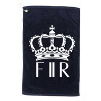 Queen Elizabeth Ii Shirt Queen Elizabeth Ii Crown Emblem Shirt Platinum Collection Golf Towel