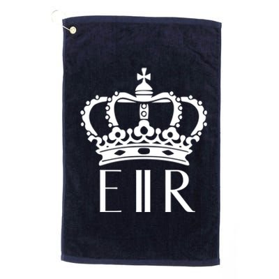 Queen Elizabeth Ii Shirt Queen Elizabeth Ii Crown Emblem Shirt Platinum Collection Golf Towel