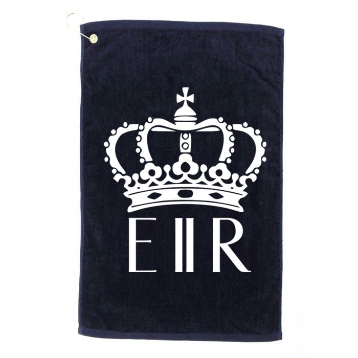 Queen Elizabeth Ii Shirt Queen Elizabeth Ii Crown Emblem Shirt Platinum Collection Golf Towel