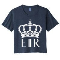 Queen Elizabeth Ii Shirt Queen Elizabeth Ii Crown Emblem Shirt Women's Crop Top Tee