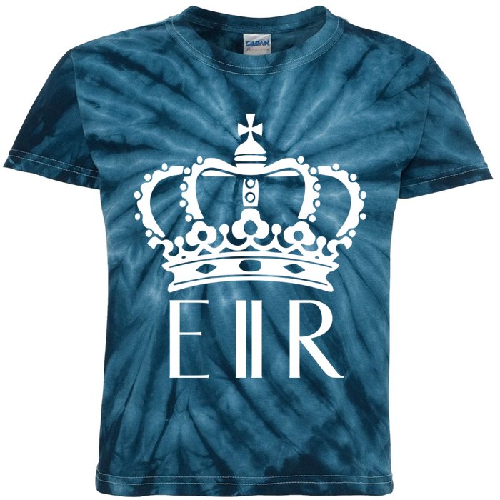 Queen Elizabeth Ii Shirt Queen Elizabeth Ii Crown Emblem Shirt Kids Tie-Dye T-Shirt