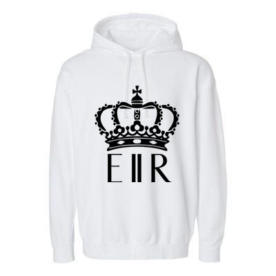 Queen Elizabeth Ii Shirt Queen Elizabeth Ii Crown Emblem Shirt Garment-Dyed Fleece Hoodie