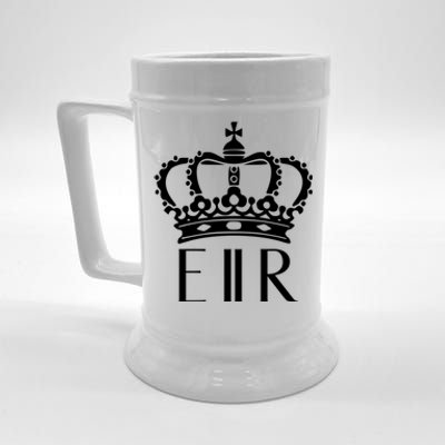 Queen Elizabeth Ii Shirt Queen Elizabeth Ii Crown Emblem Shirt Beer Stein