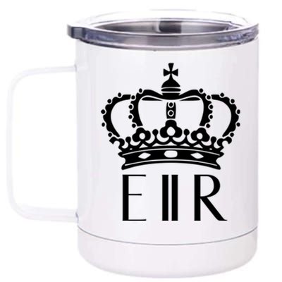 Queen Elizabeth Ii Shirt Queen Elizabeth Ii Crown Emblem Shirt 12 oz Stainless Steel Tumbler Cup