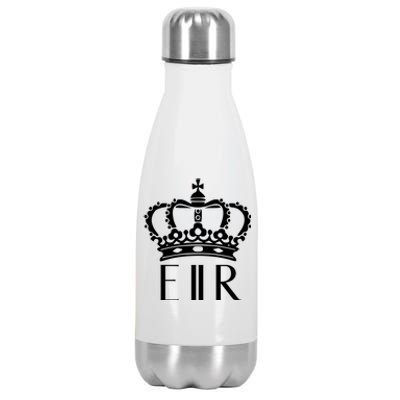 Queen Elizabeth Ii Shirt Queen Elizabeth Ii Crown Emblem Shirt Stainless Steel Insulated Water Bottle