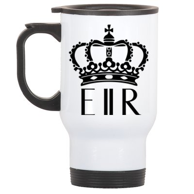 Queen Elizabeth Ii Shirt Queen Elizabeth Ii Crown Emblem Shirt Stainless Steel Travel Mug