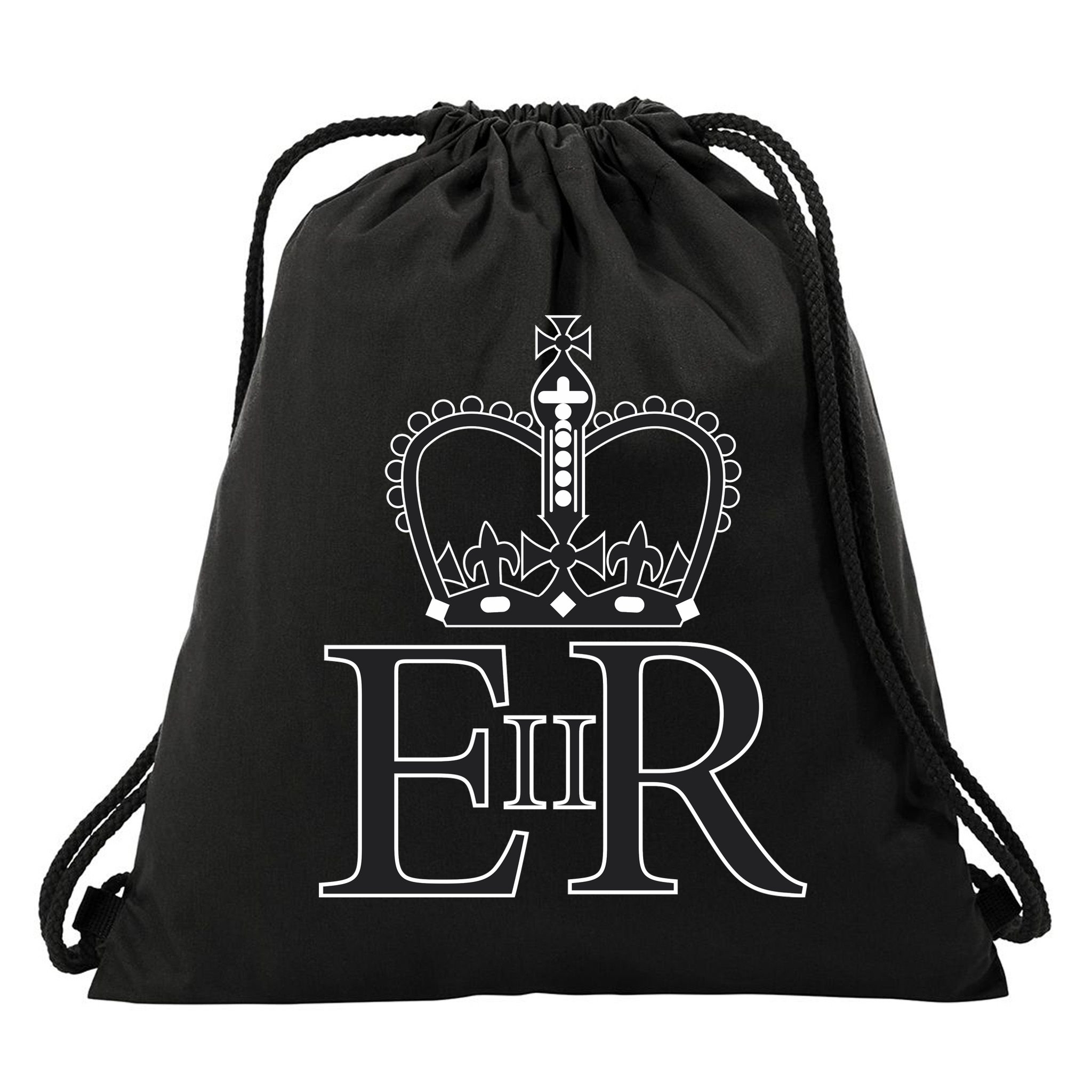 Queen Elizabeth II Drawstring Bag