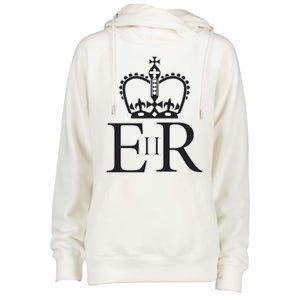 Queen Elizabeth II Womens Funnel Neck Pullover Hood