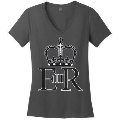 Queen Elizabeth II Women's V-Neck T-Shirt