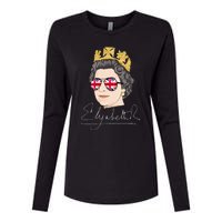 Queen Elizabeth II Signature Autograph Womens Cotton Relaxed Long Sleeve T-Shirt