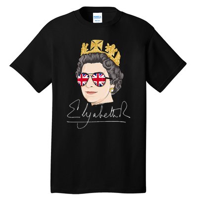 Queen Elizabeth II Signature Autograph Tall T-Shirt