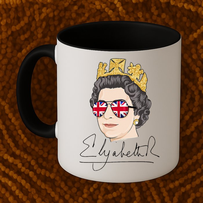 Queen Elizabeth II Signature Autograph Mug
