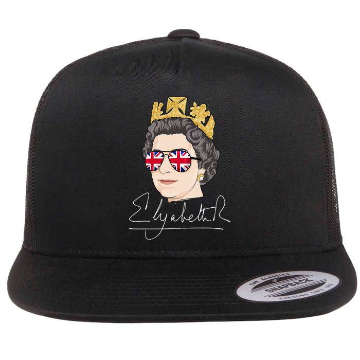 Queen Elizabeth II Signature Autograph Flatbill Hat