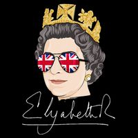 Queen Elizabeth II Signature Autograph Flatbill Hat
