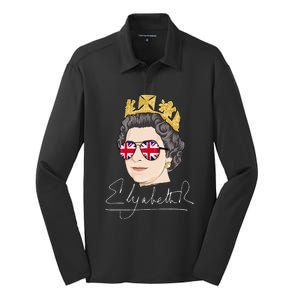 Queen Elizabeth II Signature Autograph Silk Touch Performance Long Sleeve Polo