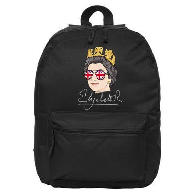 Queen Elizabeth II Signature Autograph 16 in Basic Backpack