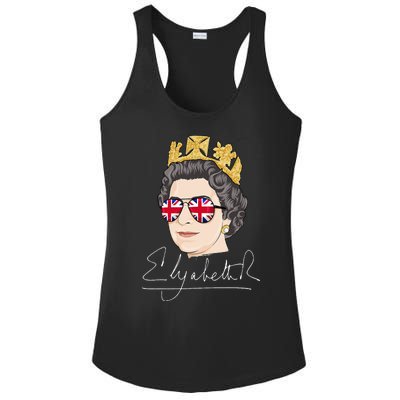 Queen Elizabeth II Signature Autograph Ladies PosiCharge Competitor Racerback Tank