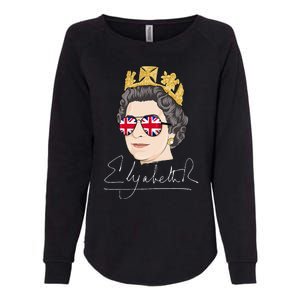 Queen Elizabeth II Signature Autograph Womens California Wash Sweatshirt