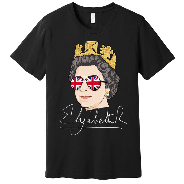 Queen Elizabeth II Signature Autograph Premium T-Shirt
