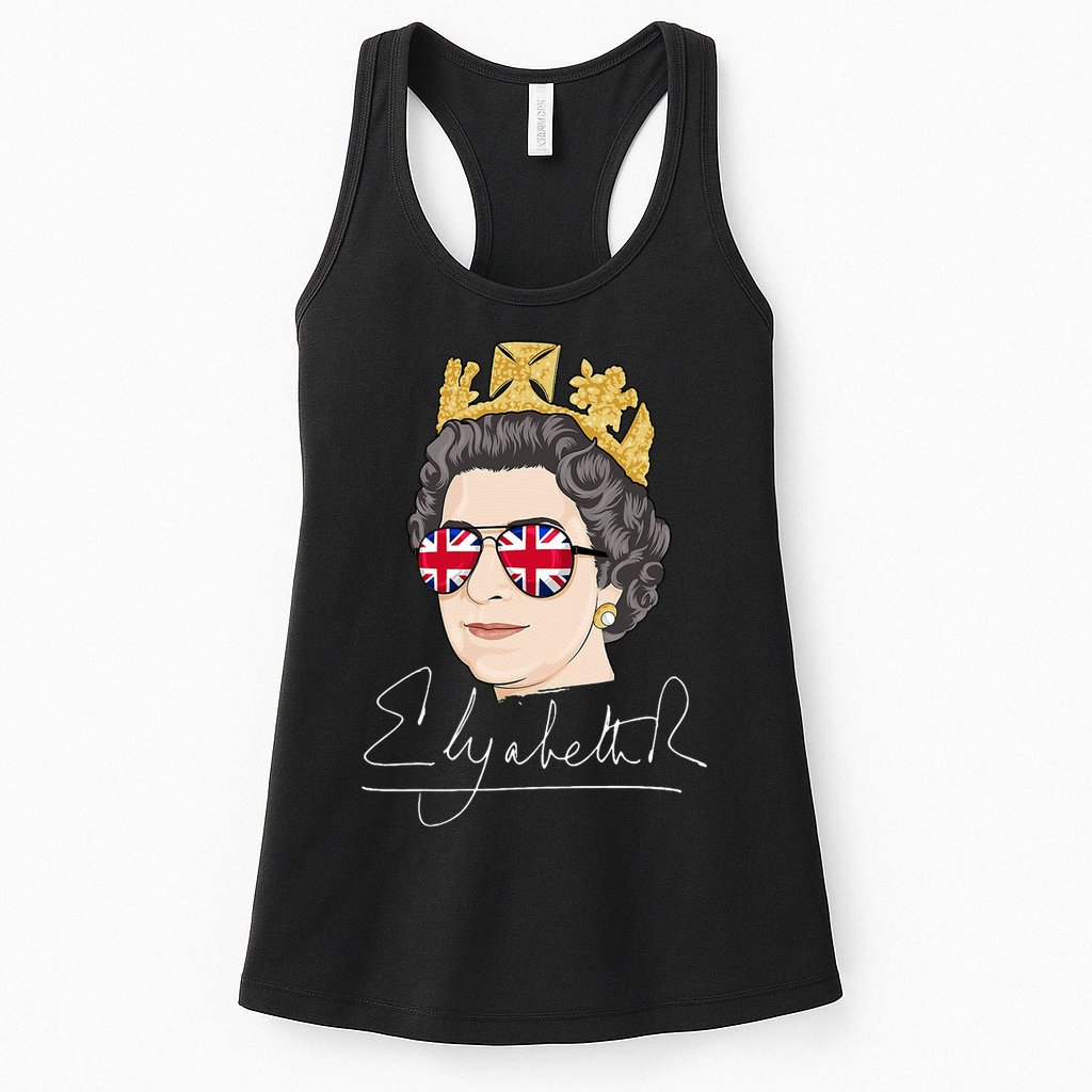 Queen Elizabeth II Signature Autograph Womens Tank Top