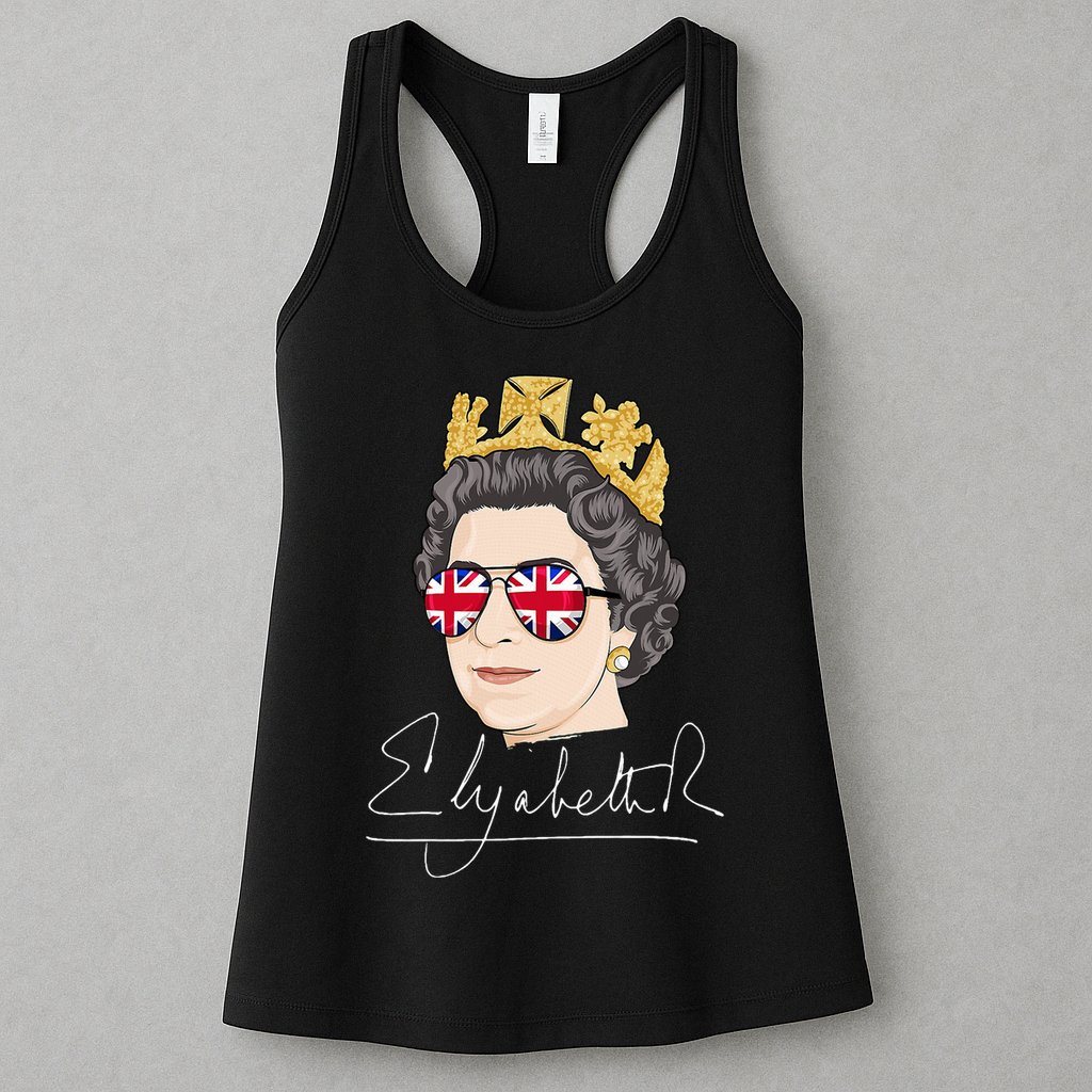 Queen Elizabeth II Signature Autograph Womens Tank Top