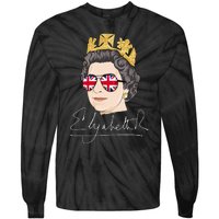 Queen Elizabeth II Signature Autograph Tie-Dye Long Sleeve Shirt