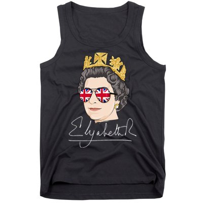Queen Elizabeth II Signature Autograph Tank Top