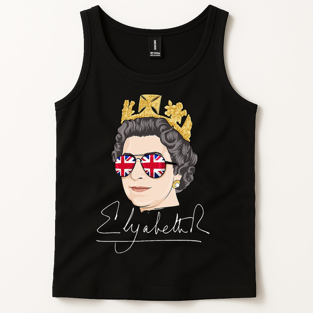 Queen Elizabeth II Signature Autograph Tank Top