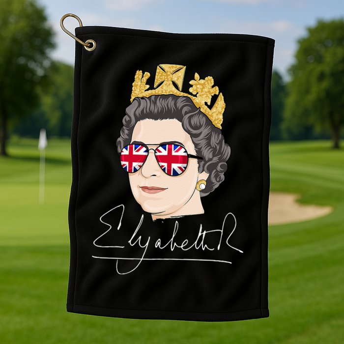 Queen Elizabeth II Signature Autograph Golf Towel