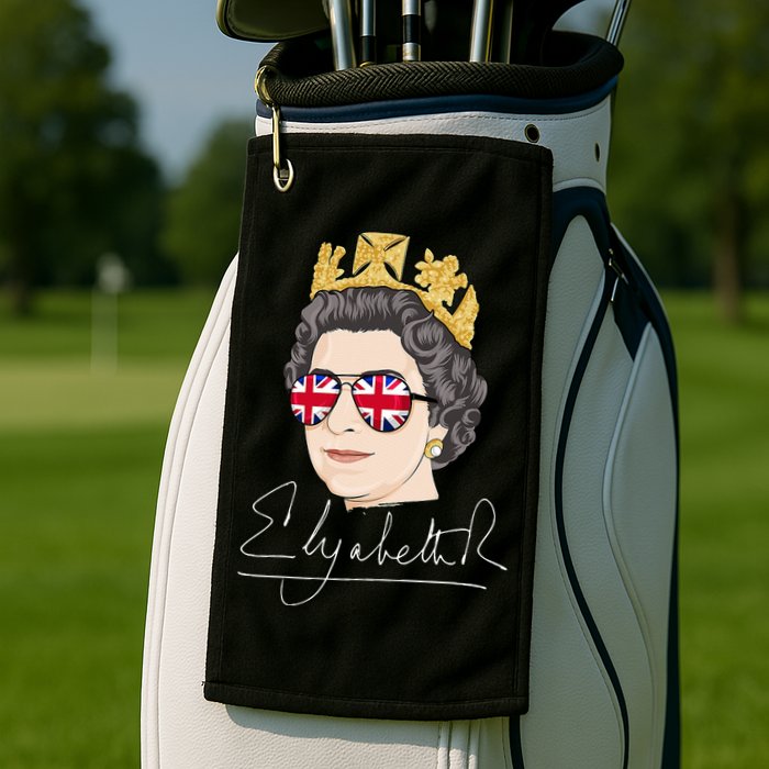 Queen Elizabeth II Signature Autograph Golf Towel