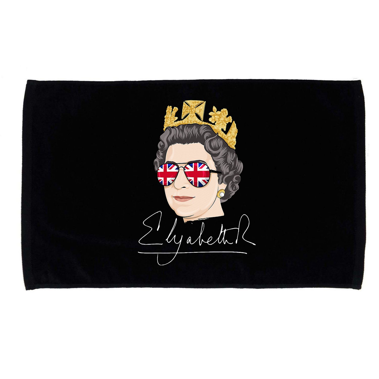 Queen Elizabeth II Signature Autograph Microfiber Hand Towel