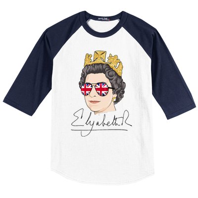 Queen Elizabeth II Signature Autograph Baseball Sleeve Shirt