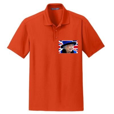 Queen Elizabeth II British Queen September 8 2022 Queen Of England UK Flag Dry Zone Grid Polo